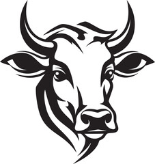 Udder Elegance Vector Icon Art Moo Majesty Iconic Logo Design