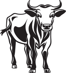 Bovine Brilliance Cow Icon Design Udder Elegance Vector Icon Art