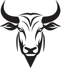 Pastoral Panache Cow Vector Logo Grazing Glory Icon Design Graphic