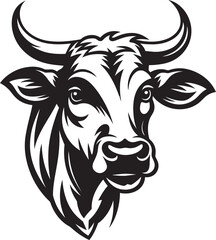 Hoofed Harmony Vector Cow Design Moo Mirage Icon Design Design