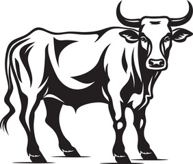 Meadow Monarch Logo Vector Icon Dairy Diva Cow Iconic Design