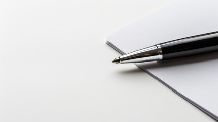 Naklejka premium Modern ballpoint pen on white background
