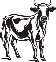 Ranch Royalty Icon Design Graphic Bovine Beauty Vector Cow Icon