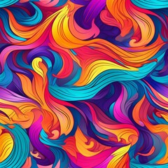 Obraz premium colorful psychedelic background texture