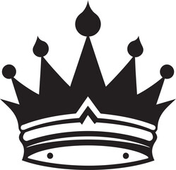 Imperial Insignia Iconic Crown Design Noble Regalia Logo Vector Icon