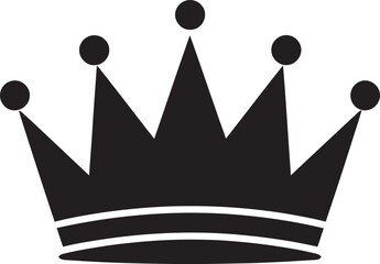 Crowned Glory Iconic Crown Graphic Aristocratic Aura Logo Vector Design