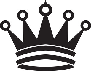 Noble Regency Iconic Logo Icon Royal Radiance Crown Vector Design