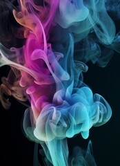 Fototapeta premium liquid colorful smoke, vivid colors background texture