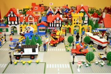 Fototapeta premium Lego collections exhibition at September 09, 2018 in Budapest, Hungary.