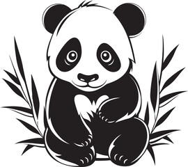Delightful Panda Vector Art Endearing Panda Logo Design