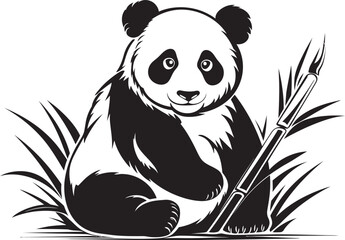 Cute Panda Logo Design Adorable Panda Cartoon Art