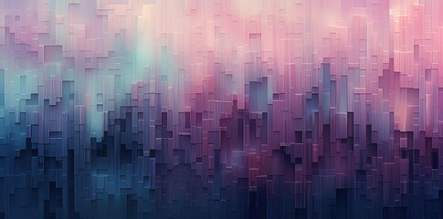 glitch textured wallpaper with a blurred background featuring a white square, a red circle, and a green triangle