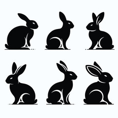 Rabbit Line Art Drawing   vector illustration design