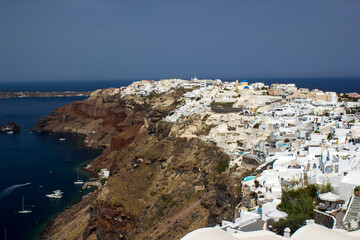 View of Oia at Santorini island