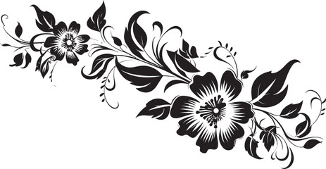 Obraz premium Classic Divider Logo Emblem Victorian Floral Icon Design