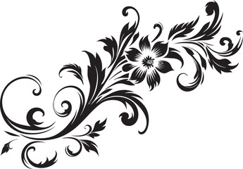Retro Floral Emblem Design Antique Floral Vector Design