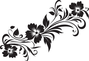Antique Floral Vector Badge Classic Vintage Design Element