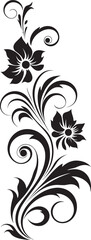 Vintage Floral Separator Icon Intricate Divider Line Vector