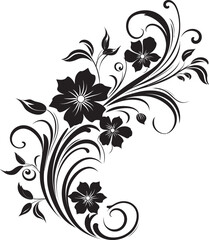 Antique Floral Frame Emblem Vintage Badge Classic Divider Logo Badge Floral Logo