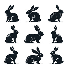 Rabbit Line Art Drawing   vector illustration design