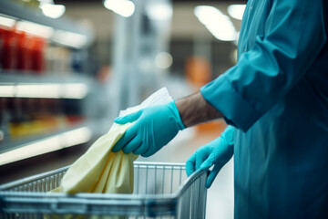 Covid 19 coronavirus illness protection Generative IA illustration digital art modern technology style