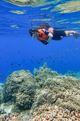 Indonesia Bunaken - Marine life Coral reef - snorkeling