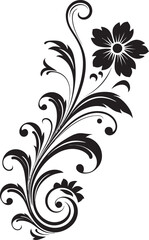 Victorian Style Vector Emblem Elegant Floral Retro Floral Element Ornament Logo Detailed Badge