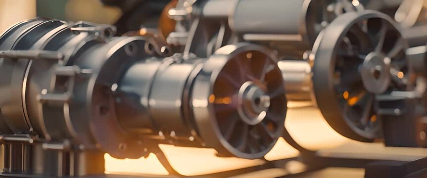 A motor is a machine that can convert energy into motion. Imagine a shiny, powerful engine with pistons moving up and down, burning fuel and air