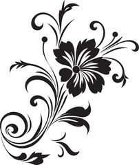 Classic Divider Logo Design Floral Badge Victorian Floral Icon Badge Retro Icon