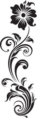 Classic Vintage Design Pattern Floral Art Victorian Era Logo Icon Retro Emblem