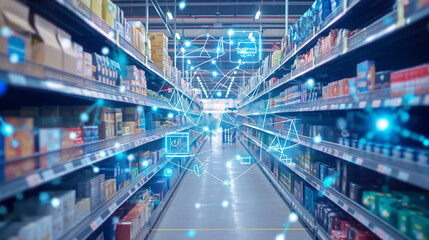 Integrated retail management system. The concept of omnichannel retailing, featuring integrated analytics for tracking customer behavior across all channels