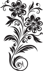 Antique Scrollwork Graphic Emblem Detailed Element Victorian Era Icon Divider Line Vintage Badge