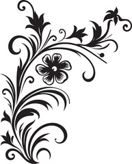 Antique Floral Vector Badge Classic Symbol Classic Vintage Design Element Stylish Pattern