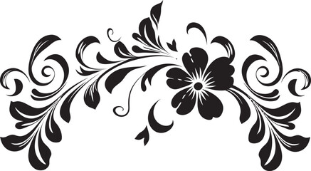 Victorian Floral Vector Emblem Retro Elegance Retro Floral Badge Design Antique Style