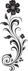 Classic Floral Art Element Retro Accents Victorian Era Ornament Vector Elegant Badge