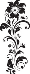 Classic Divider Logo Badge Floral Logos Victorian Floral Icon Pattern Retro Designs