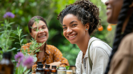 Holistic Wellness Approach: Practitioners of holistic medicine promoting holistic wellness through a combination of conventional and alternative healing modalities at a community h