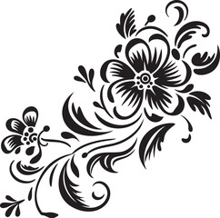 Elegant Floral Divider Line Vintage Vector Ornament Retro Floral Ornament Logo Classic Design Element