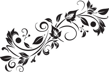 Victorian Era Floral Emblem Icon Intricate Detail Vintage Ornate Floral Frame Logo Decorative Element