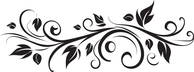 Antique Scrollwork Floral Logo Vintage Inspiration Victorian Era Floral Badge Design Elegant Emblem