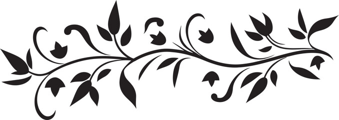 Elegant Vintage Floral Divider Timeless Emblem Antique Style Floral Emblem Intricate Detail