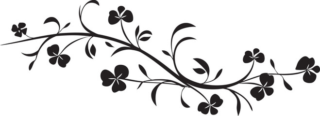 Retro Style Vintage Badge Antique Pattern Elegant Vintage Floral Divider Timeless Emblem