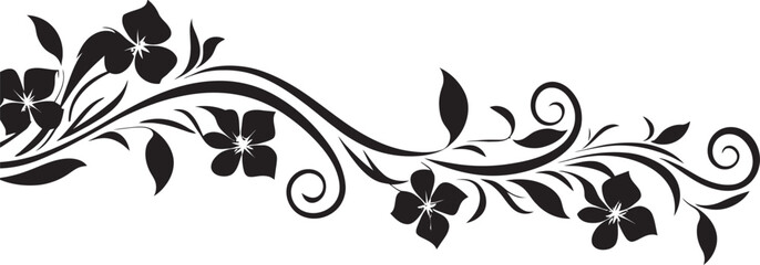 Elegant Vintage Divider Line Retro Emblem Retro Style Floral Icon Badge Vintage Emblem