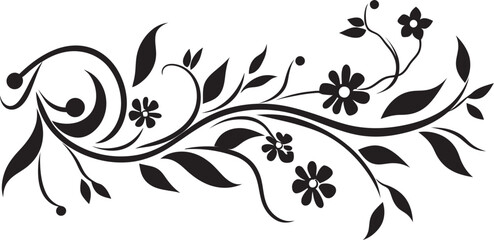 Elegant Vintage Floral Frame Intricate Emblem Retro Floral Swirl Badge Antique Emblem