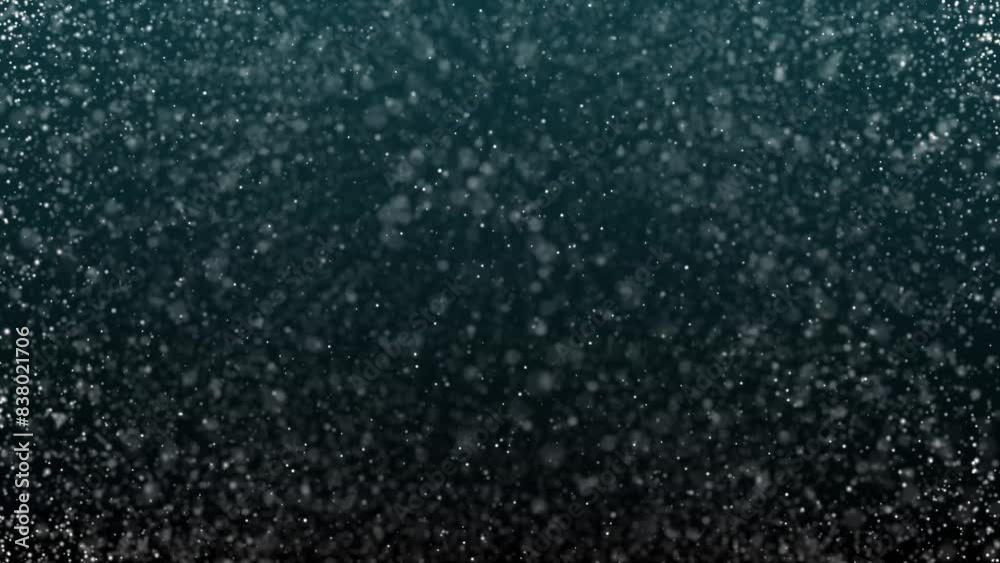 Aufkleber dust particles with flare on dark backlight background background in slow motion. looped 3d animatio