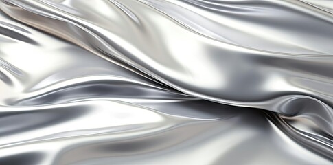 chrome textured fabric on a isolated background