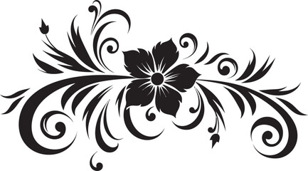 Decorative Divider Line Antique Floral Frame