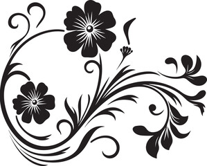 Vintage Ornate Badge Antique Floral Vector