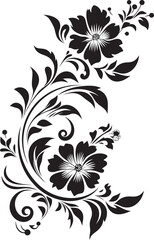 Classic Vintage Logo Antique Style Floral Art Elegant Divider Line Icon Vintage Scroll Vector