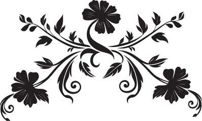 Fototapeta premium Vintage Decorative Icon Antique Floral Badge Decorative Divider Element Classic Vintage Design